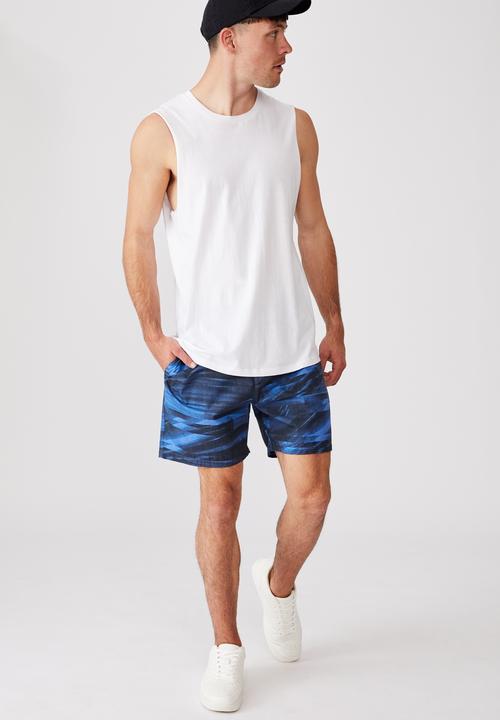 Cotton On - Kahuna short - blue & black 