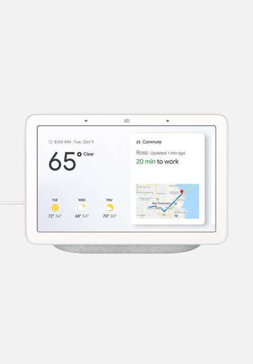 Google - Google Nest Hub Smart Display Speaker - Chalk