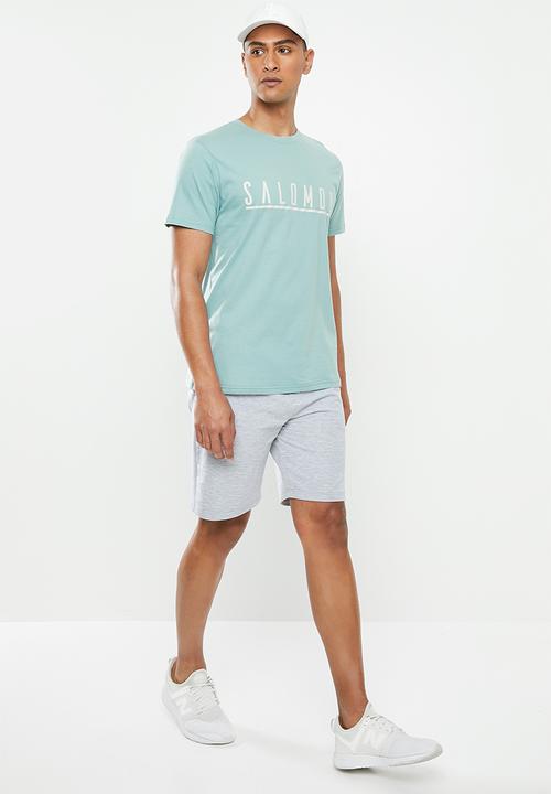 Salomon - Underscore short sleeve tee - stone blue