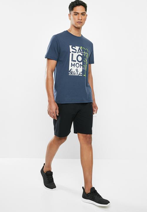 Salomon - Number game short sleeve tee - navy 