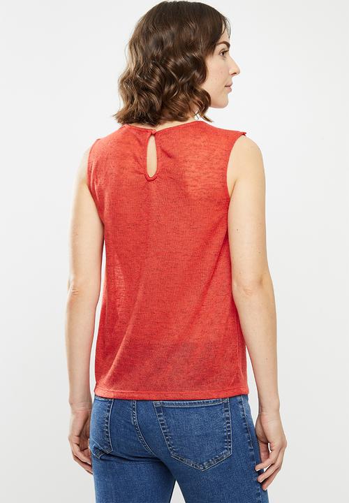 Vero Moda - Karola top - red