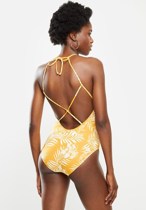 Roxy - Beach classics fashion one piece - yellow