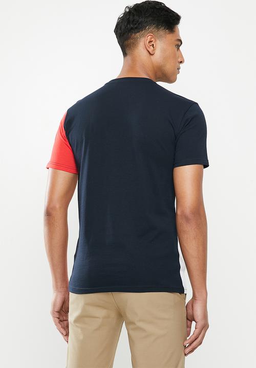 POLO - Sport don colour block tee - red