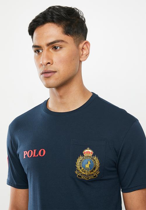 POLO - Marlon equestrian tee - navy