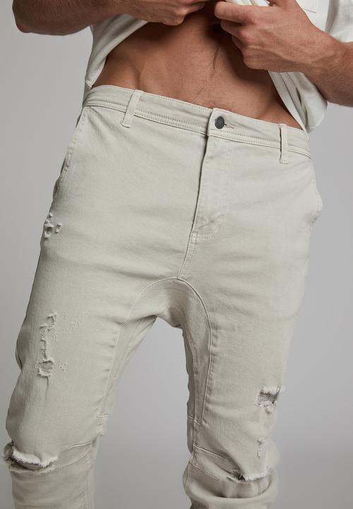 Cotton On - Slim denim jogger - bone