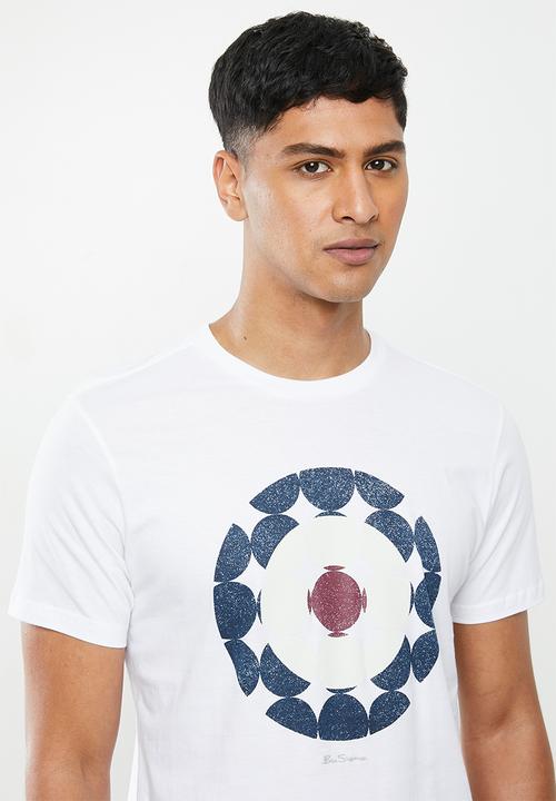 Ben Sherman - Broken target tee -white