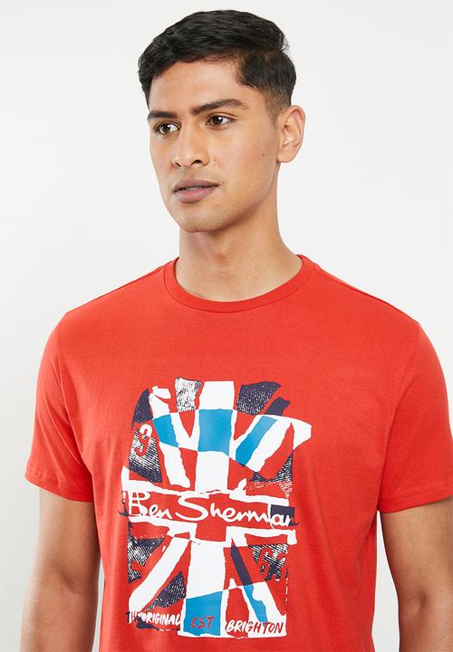 Ben Sherman - Union jack tee - red