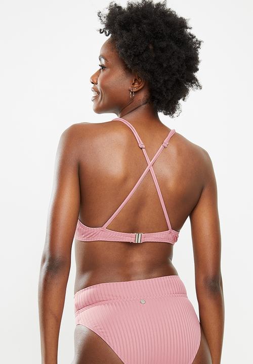 Lizzy - Hansinka underwire bikini top with fixed padding - pink