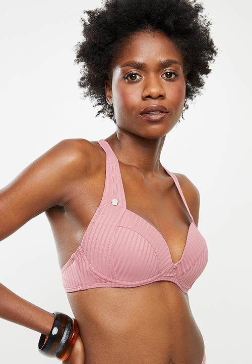 Lizzy - Hansinka underwire bikini top with fixed padding - pink