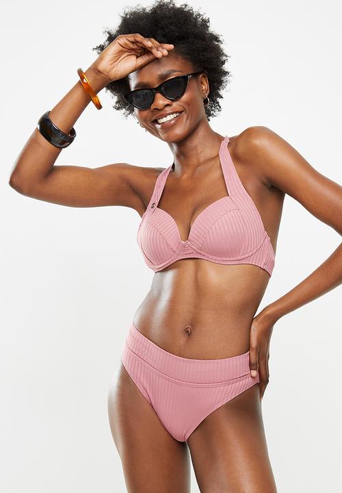 Lizzy - Hansinka underwire bikini top with fixed padding - pink