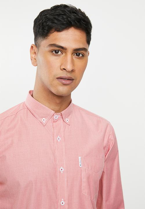 Ben Sherman - Red hound long sleeve shirt - red