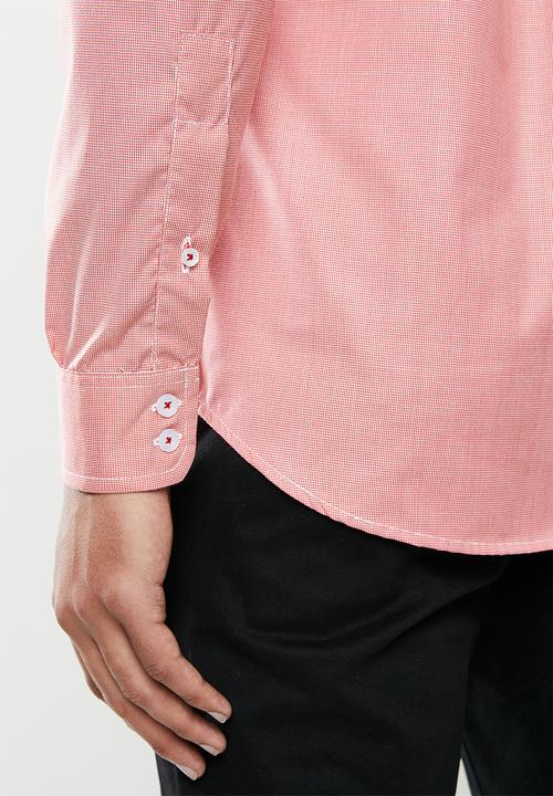 Ben Sherman - Red hound long sleeve shirt - red