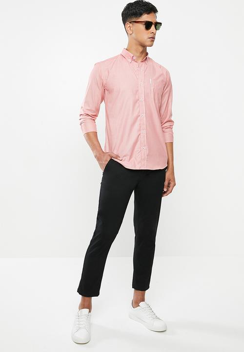 Ben Sherman - Red hound long sleeve shirt - red