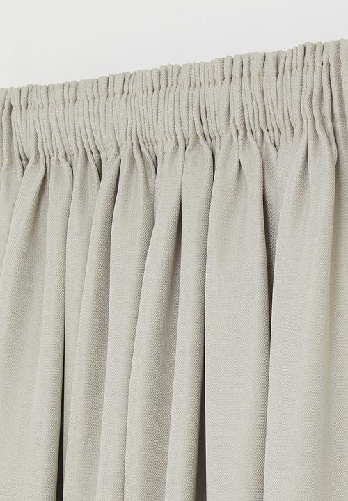 Sixth Floor - Metro self-lined taped curtain - natural