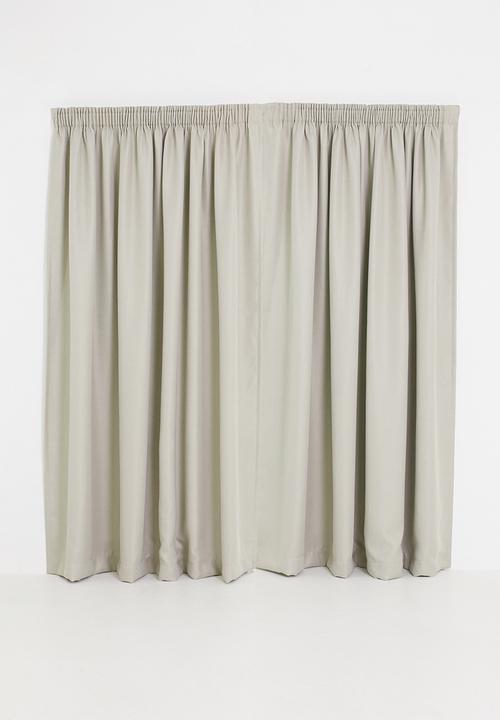 Sixth Floor - Metro self-lined taped curtain - natural