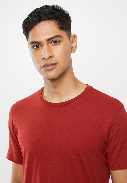 Superbalist - 2 pack scoop neck short sleeve sleep tee - white & red dahlia