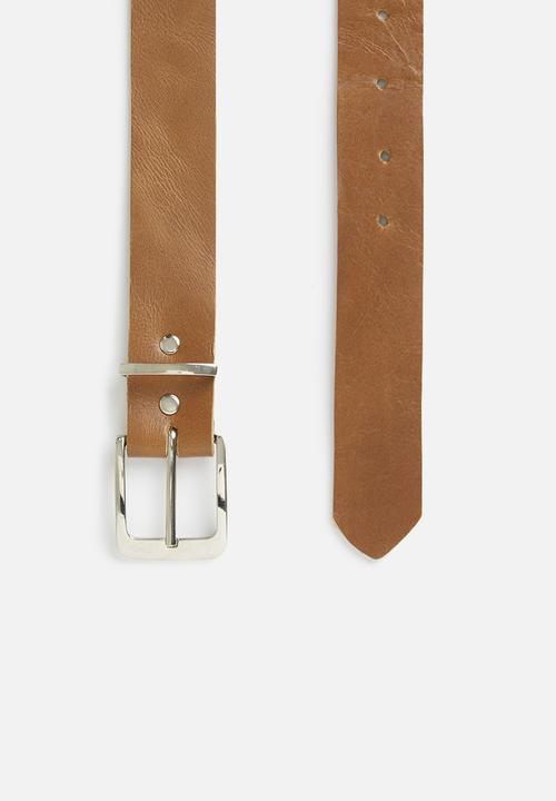 Superbalist - Wyatt leather belt - tan