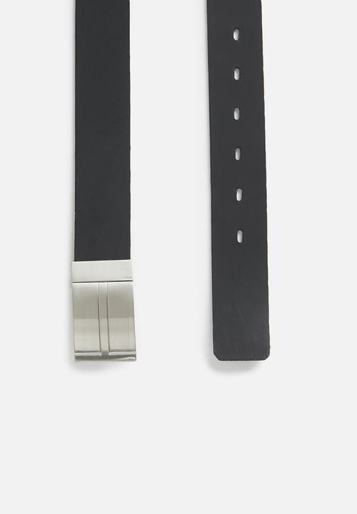 Superbalist - Reversible leather belt - black & brown
