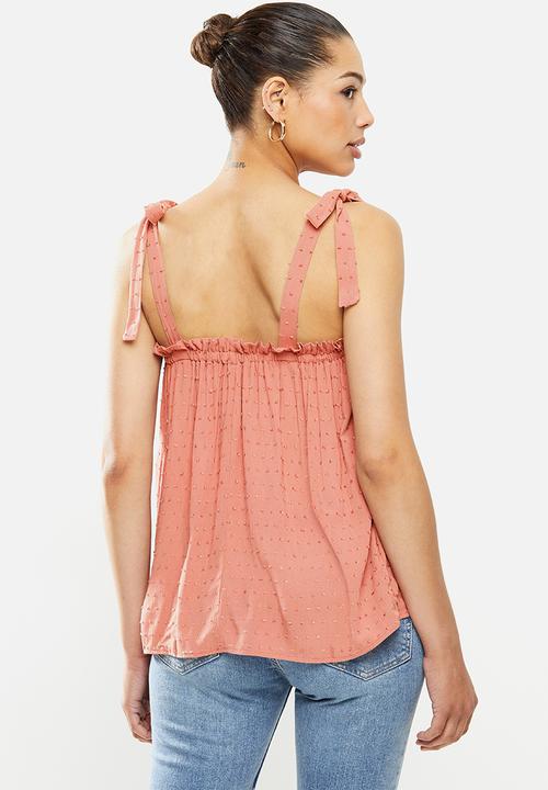 MILLA - Cami tie top - pink