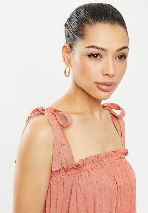 MILLA - Cami tie top - pink