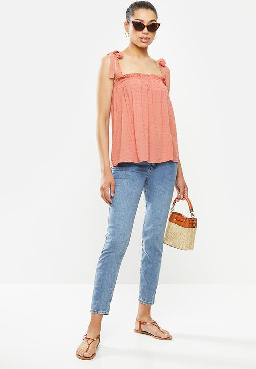 MILLA - Cami tie top - pink