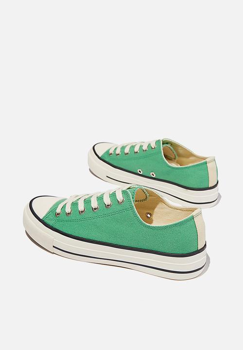 Cotton On - Billie retro low rise - green ecru multi