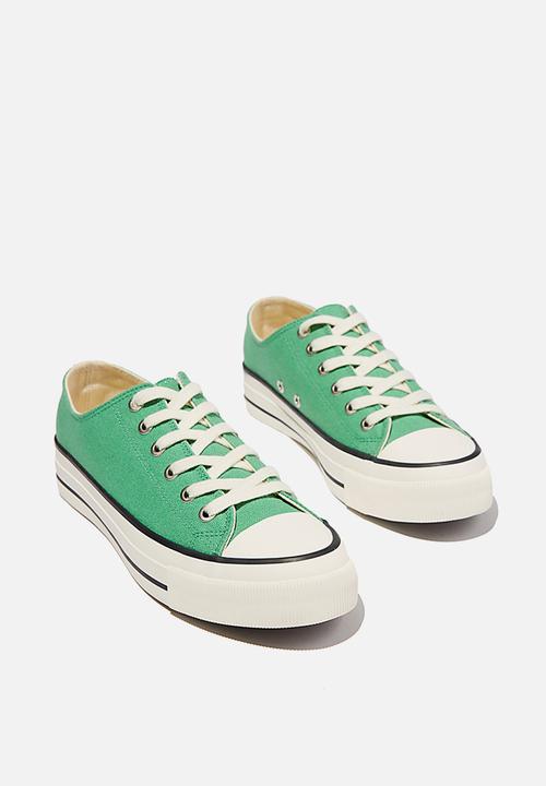 Cotton On - Billie retro low rise - green ecru multi
