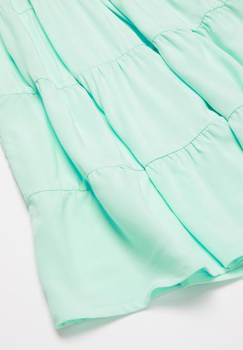 Pop Candy - Patterned tiered dress - green