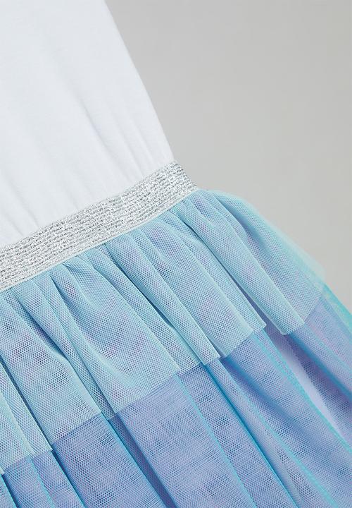 Pop Candy - Tiered mesh combo dress - multi