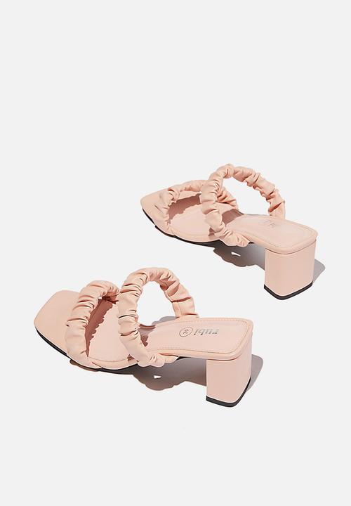 Cotton On - Abbie scrunchie heel - sugar pink pu
