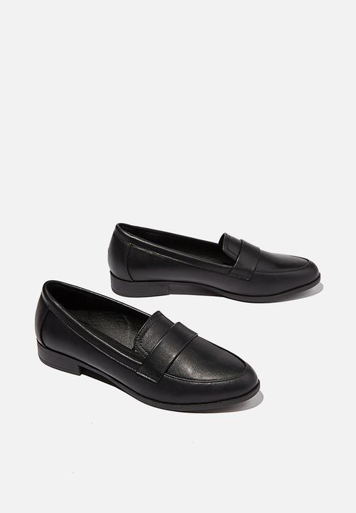 Cotton On - Penny structured loafer - black smooth