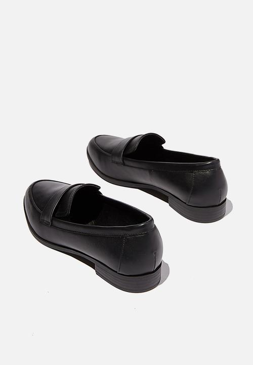 Cotton On - Penny structured loafer - black smooth