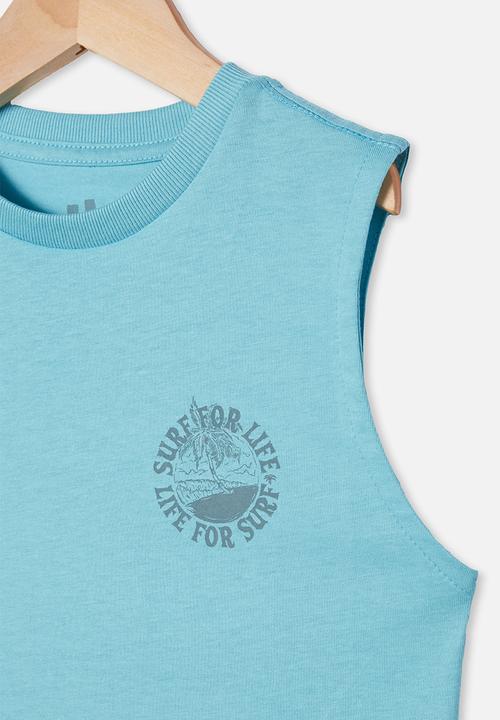 Cotton On - Otis muscle tank - blue