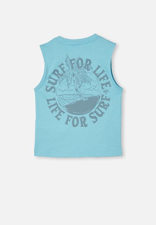 Cotton On - Otis muscle tank - blue