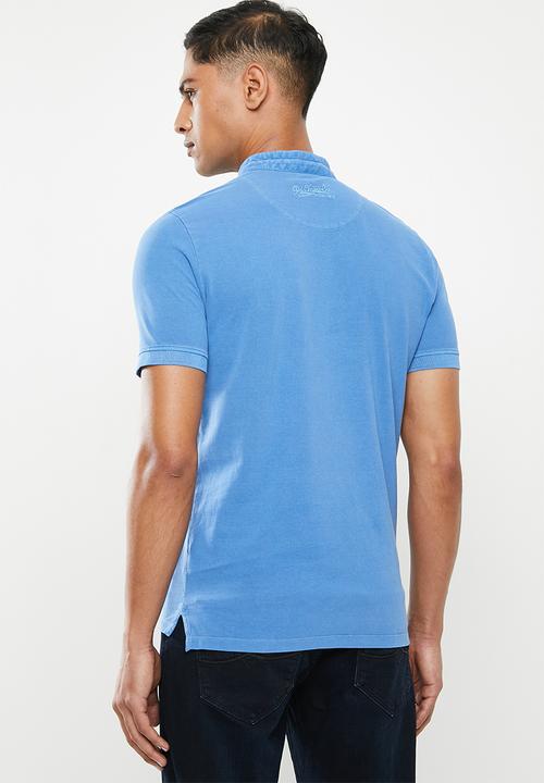 POLO - Pjc eric collarless golfer - blue