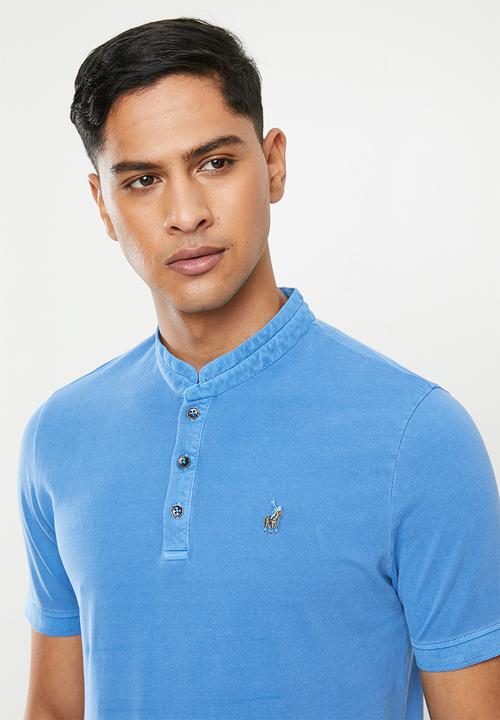 POLO - Pjc eric collarless golfer - blue