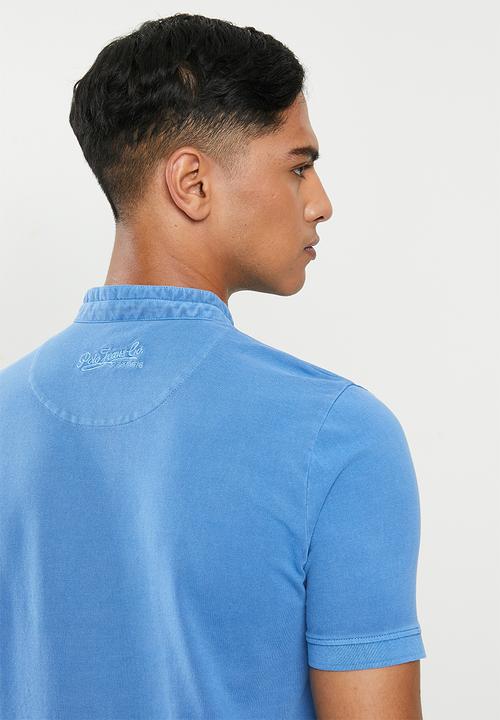 POLO - Pjc eric collarless golfer - blue