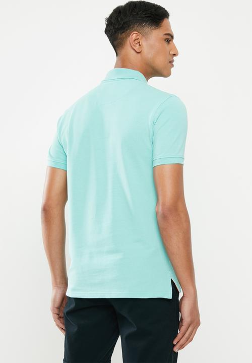 POLO - Carter custom fit pique golfer - turquoise