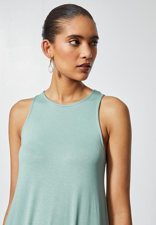 Superbalist - Trapeze vest dress - sage