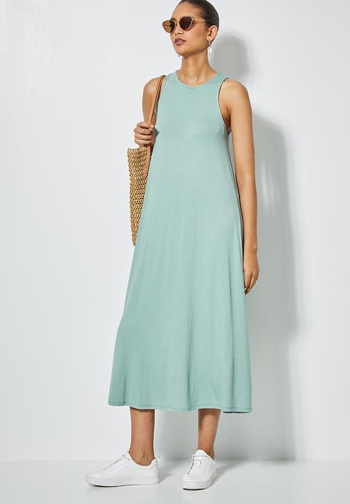 Superbalist - Trapeze vest dress - sage