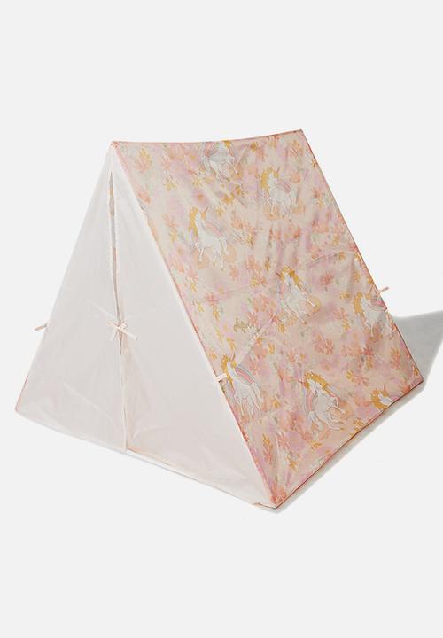 Cotton On - Kids play tent - unicorn rainbow