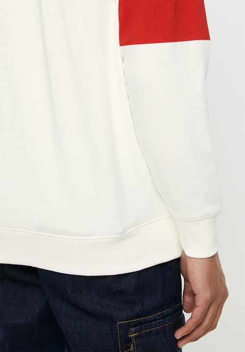 GUESS - Roy long sleeve sport sweatshirt - cream