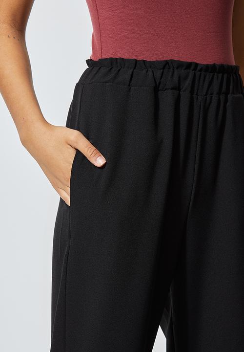 Superbalist - Crepe cuffed jogger - black