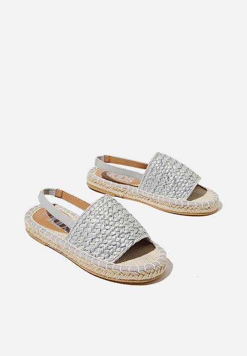 Cotton On - Tayla woven espadrille - rain cloud
