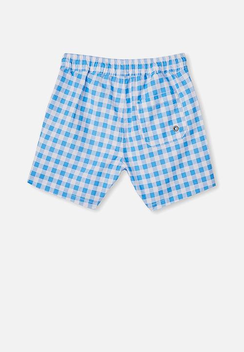 Cotton On - Volly short - gingham check & blue bird
