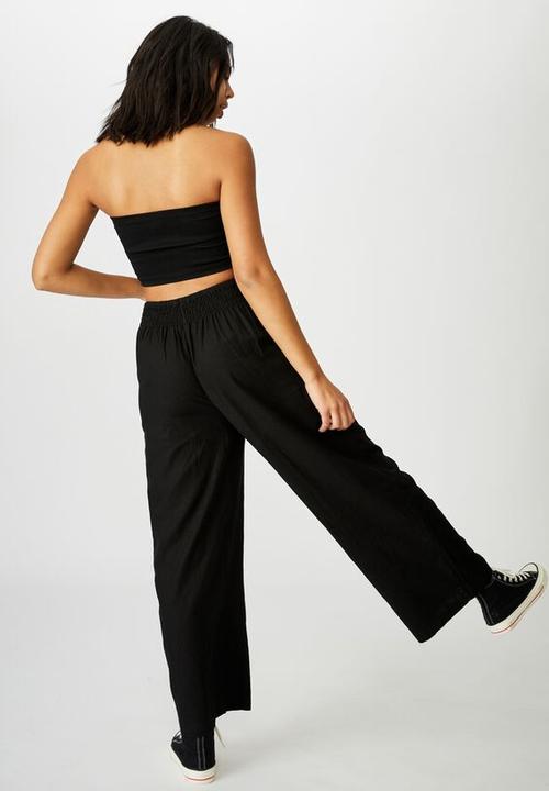 Cotton On - Wide leg paradise pants - black