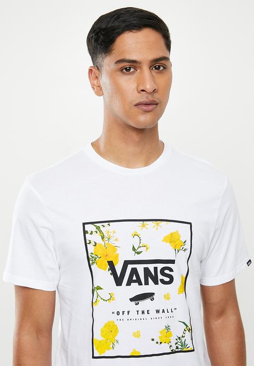Vans - Print box tee - white - super bloom
