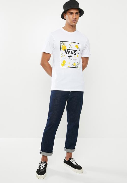 Vans - Print box tee - white - super bloom