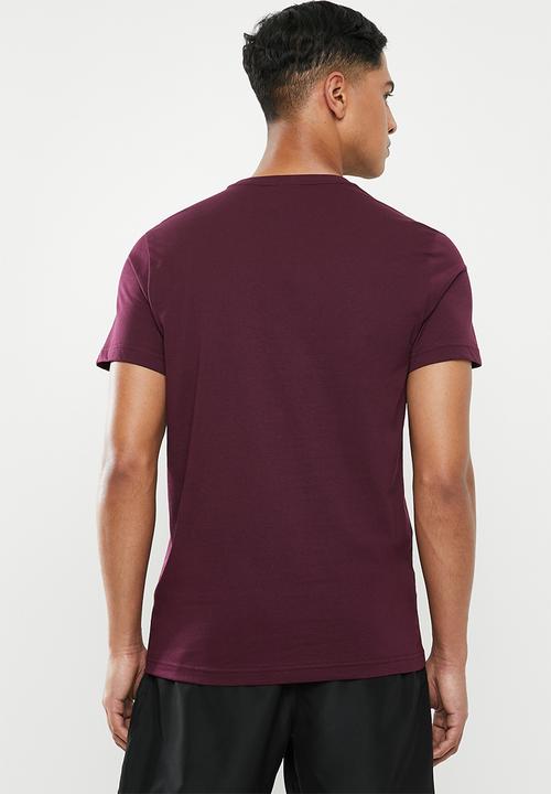 Reebok - Gs reebok stacked tee - maroon