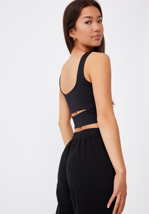 Factorie - Cut out front tank - black